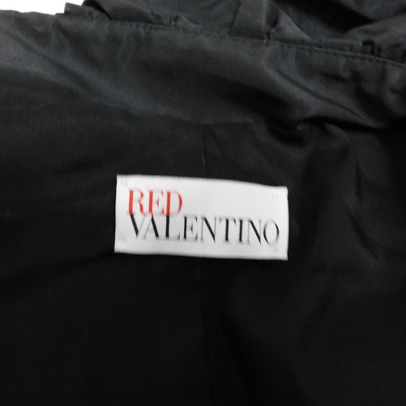 Valentino Red Black Ruffled Jacket sz S‎ - Picture 4 of 5